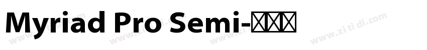Myriad Pro Semi字体转换